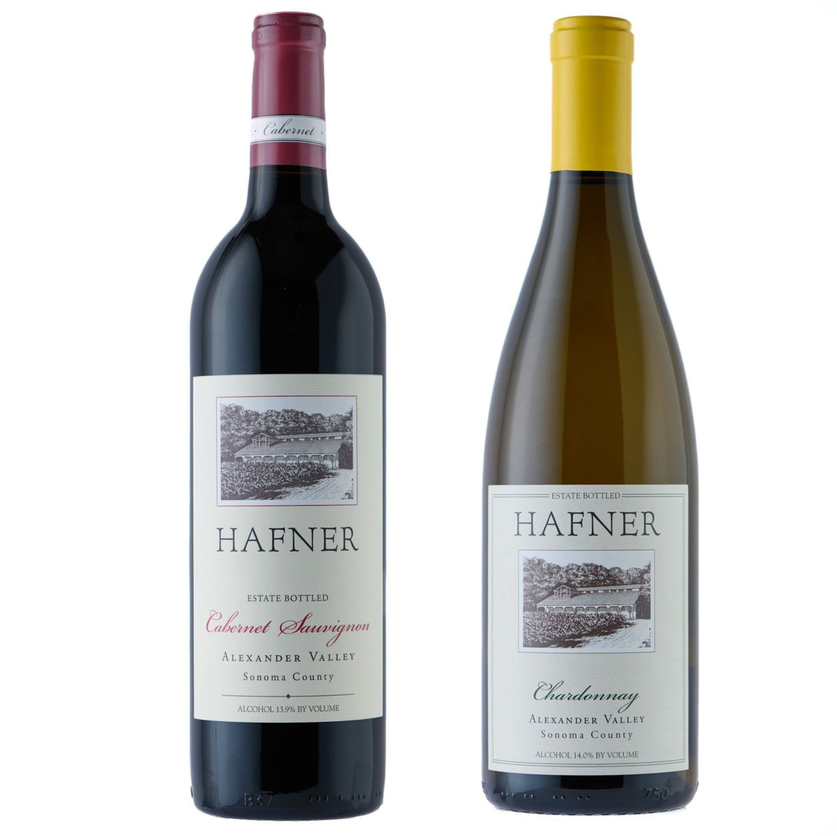 Hafner Vineyard Cabernet Sauvignon and Chardonnay