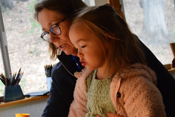 Sarah Hafner and Granddaughter