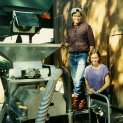 Sarah and Parke Harvesting