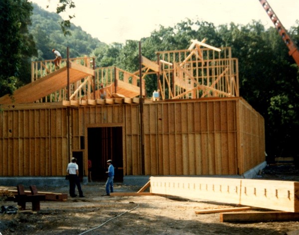 Building the winery at Hafner