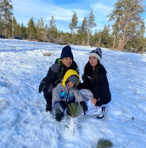 Laura Family at Snow