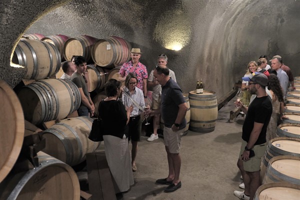 Wine Barrel Samples in Caves