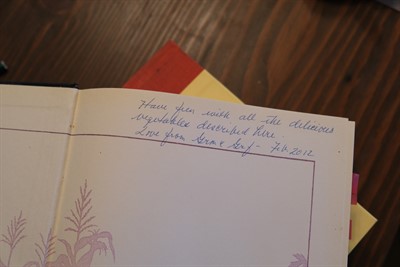 Cookbook Inscription