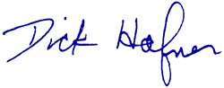Dick Hafner Signature