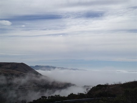 The Sonoma Coast is often blanketed in fog.