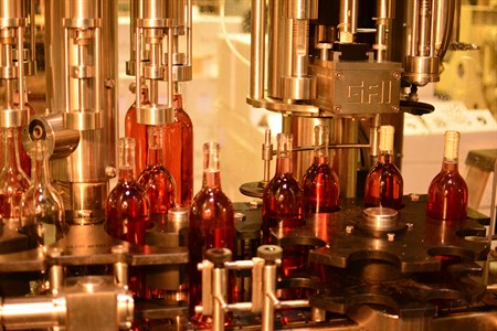 The 2014 Hafner Rosé is being bottled.