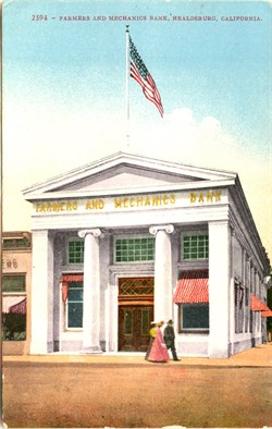 Vintage Postcard of Healdsburg