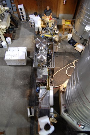The Chardonnay bottling from above.