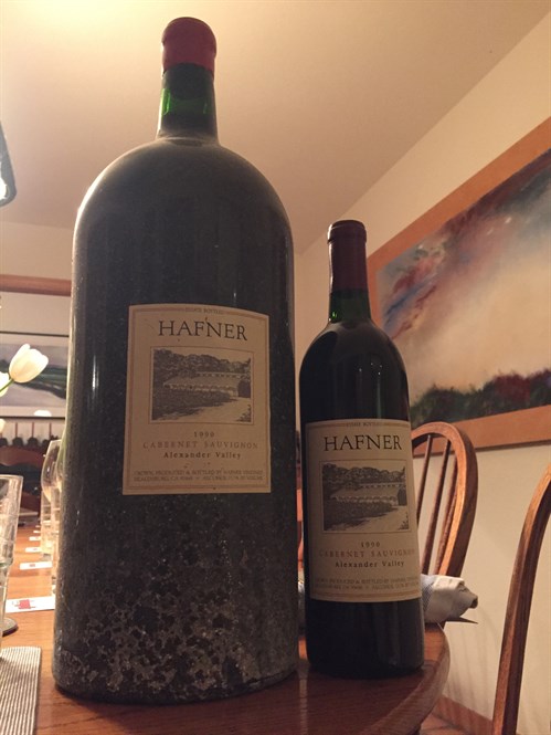 1990 Hafner Cabernet from Alexander Valley