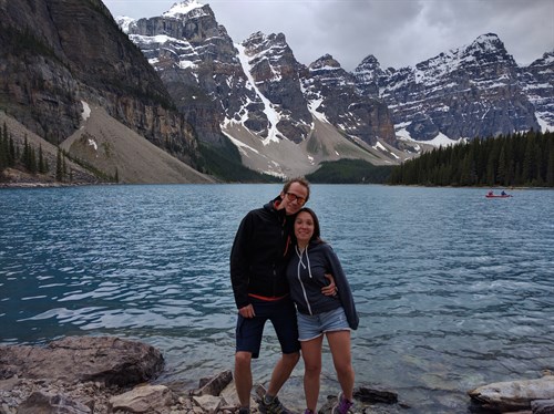 Charles and Aurelie in Wyoming