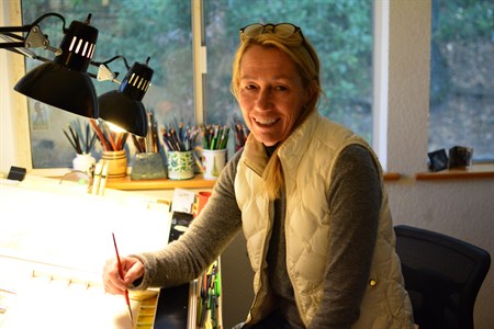 Sarah Hafner is our in-house watercolorist.