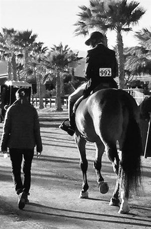 Sarah at a Horse Show