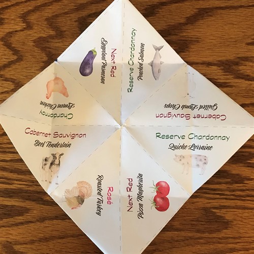 Food & Wine Cootie Catcher