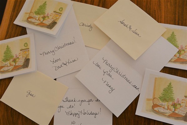 Handwritten Gift Notes at Hafner