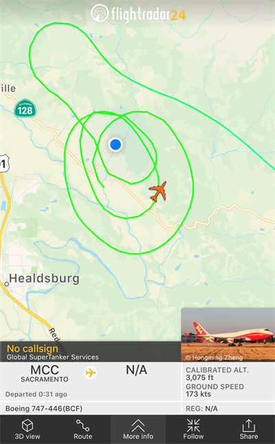 SuperTanker Flight Path